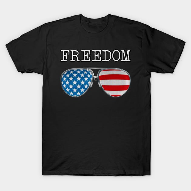 USA PILOT GLASSES FREEDOM T-Shirt by SAMELVES
